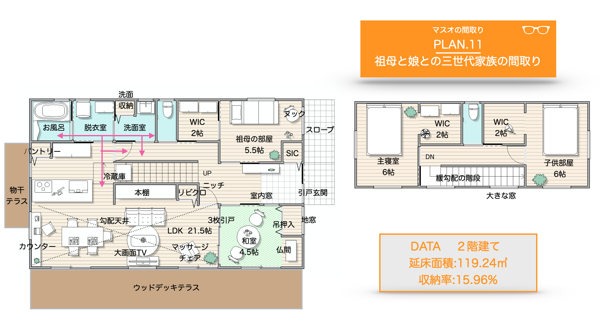 マスオの間取り Plan 11 家を建てよう マスオの間取り ブログ ゆる り家